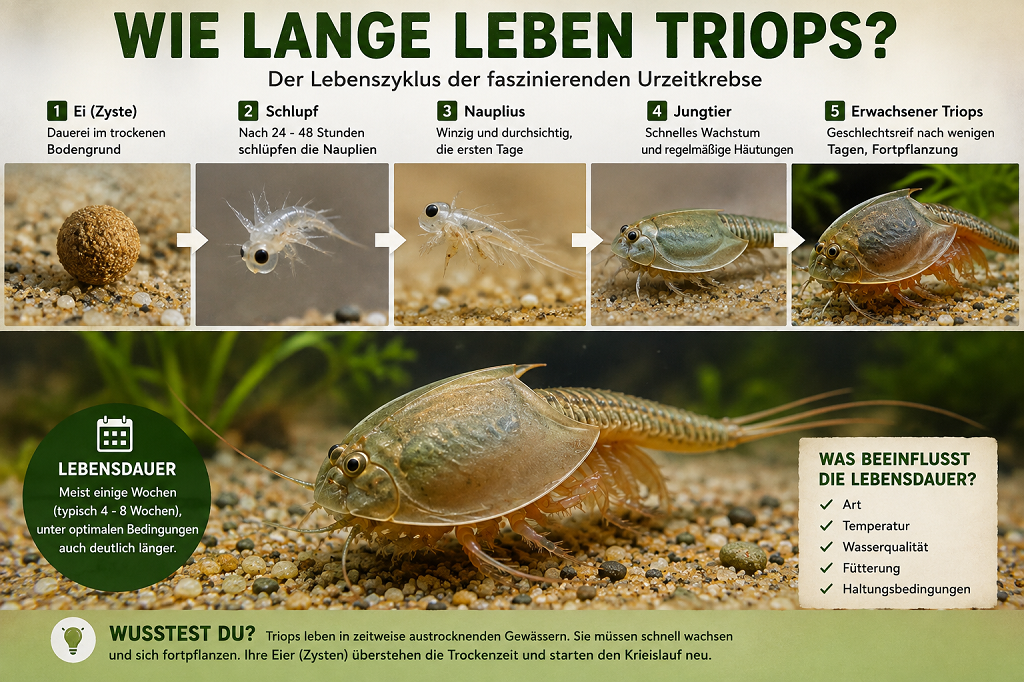 Wie lange leben Triops