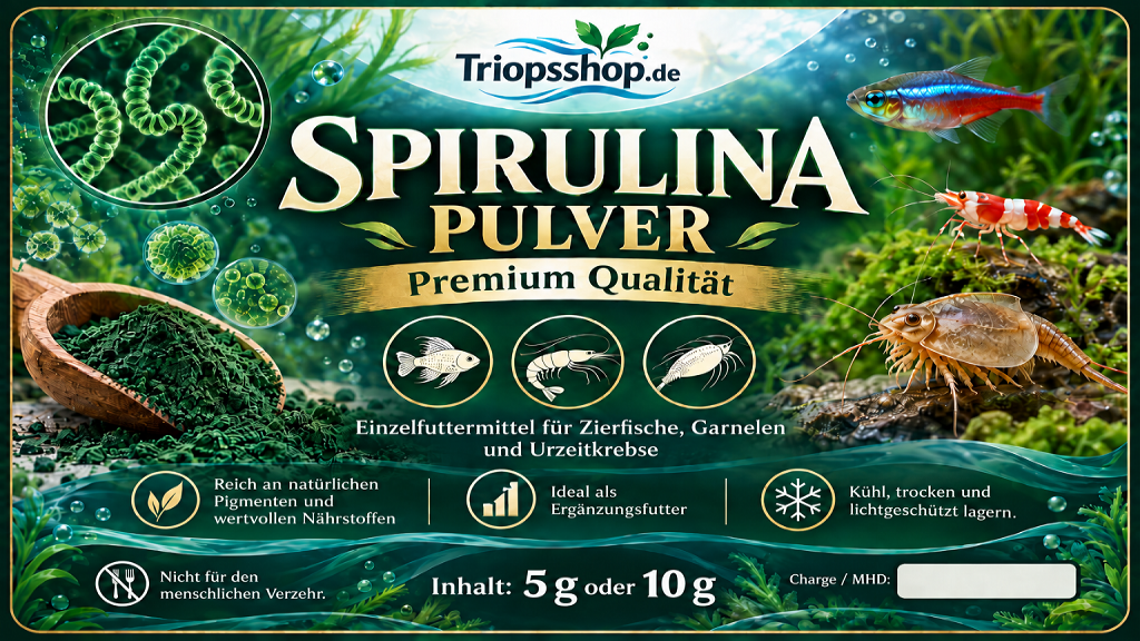 Triops Staubfutter für Jungtiere 5g und 10g