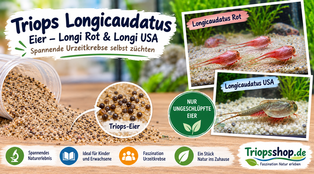 Triops Longicaudatus Rot und USA